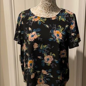 Women’s Floral Cropped Blouse